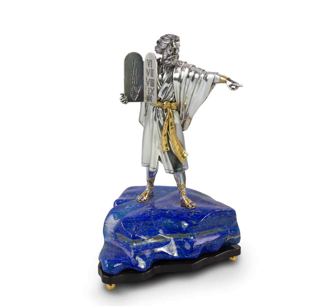 Moses Silver Statue