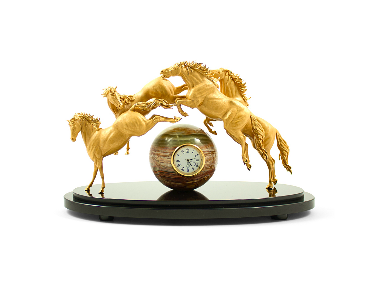 Jumping Horses with Clock