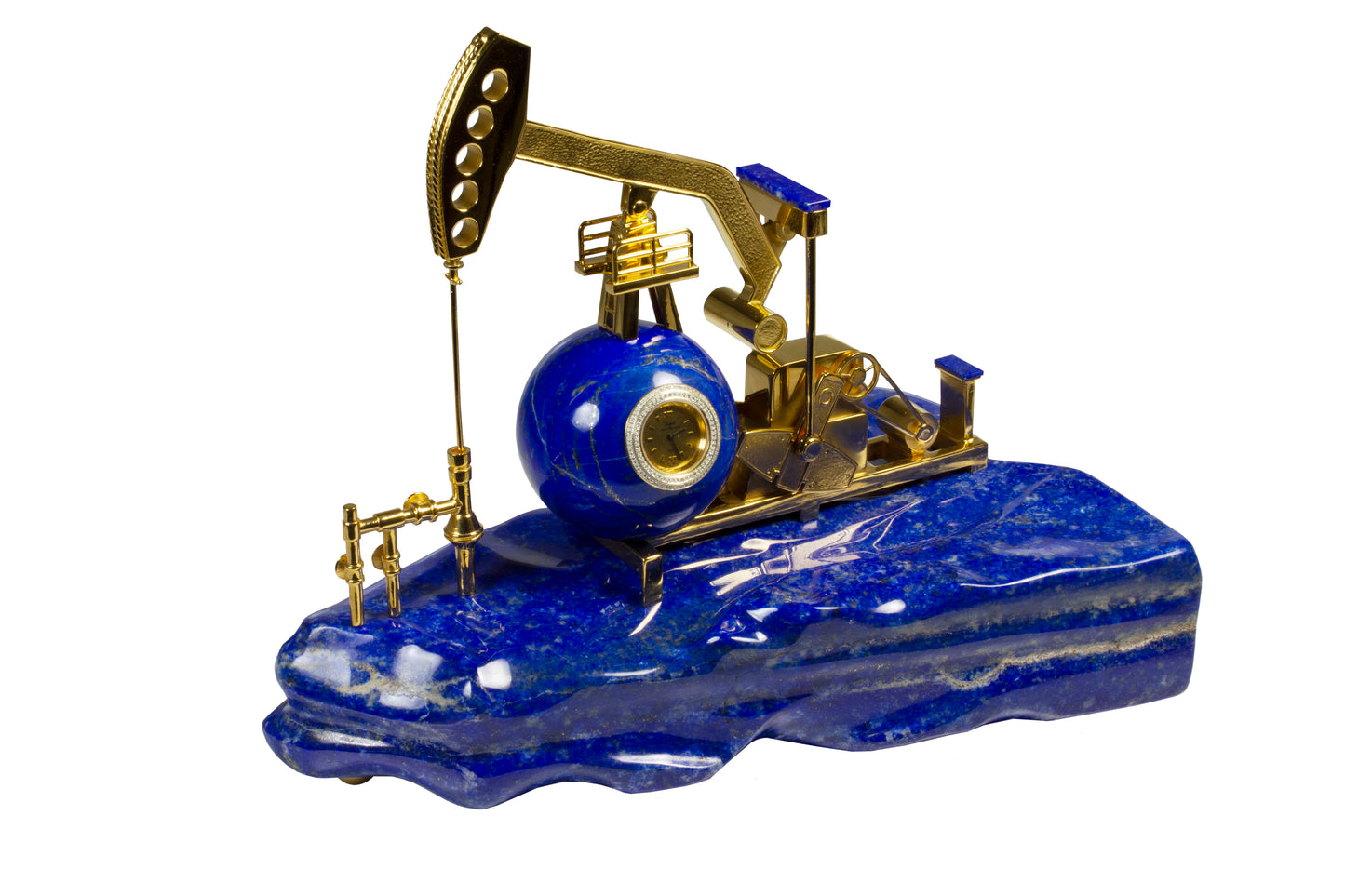 Oil Station with Clock