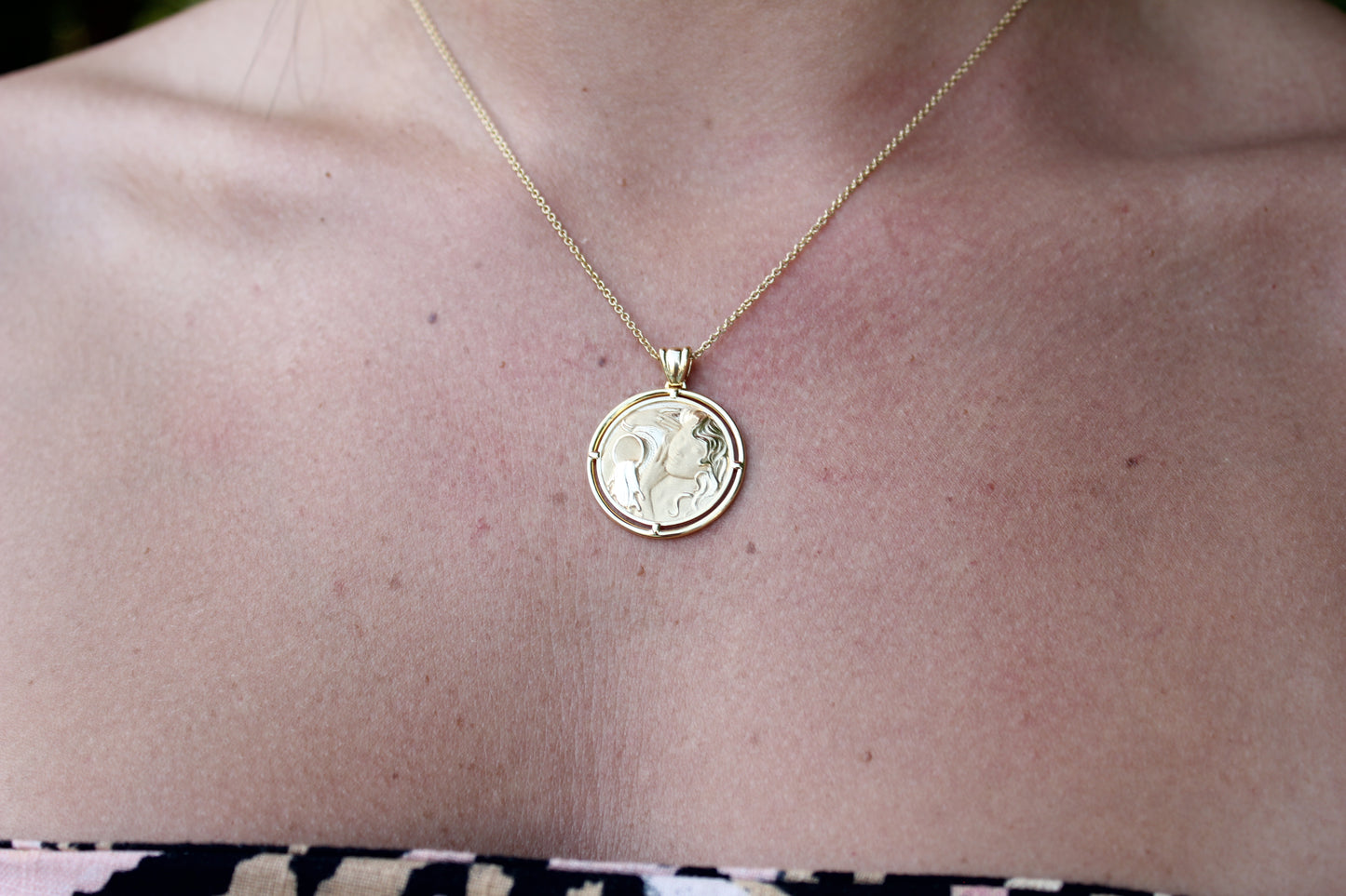 Gold Necklace "AQUARIUS"