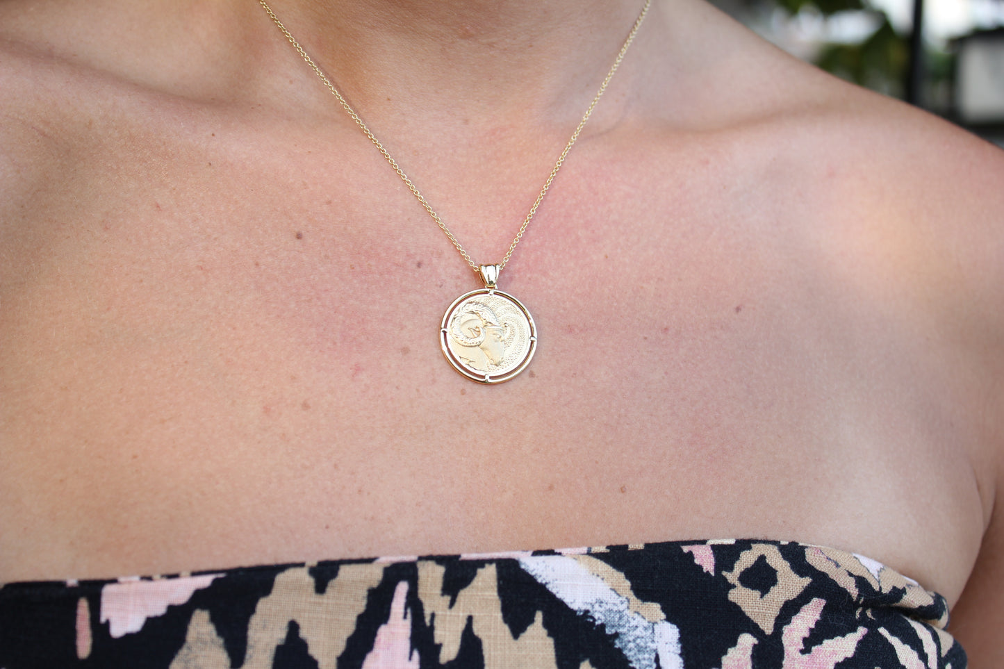 Gold Necklace "ARIES"