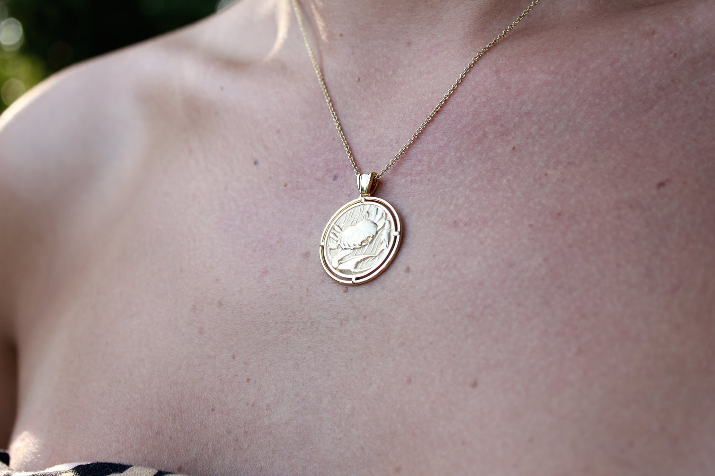 Gold Necklace "CANCER"