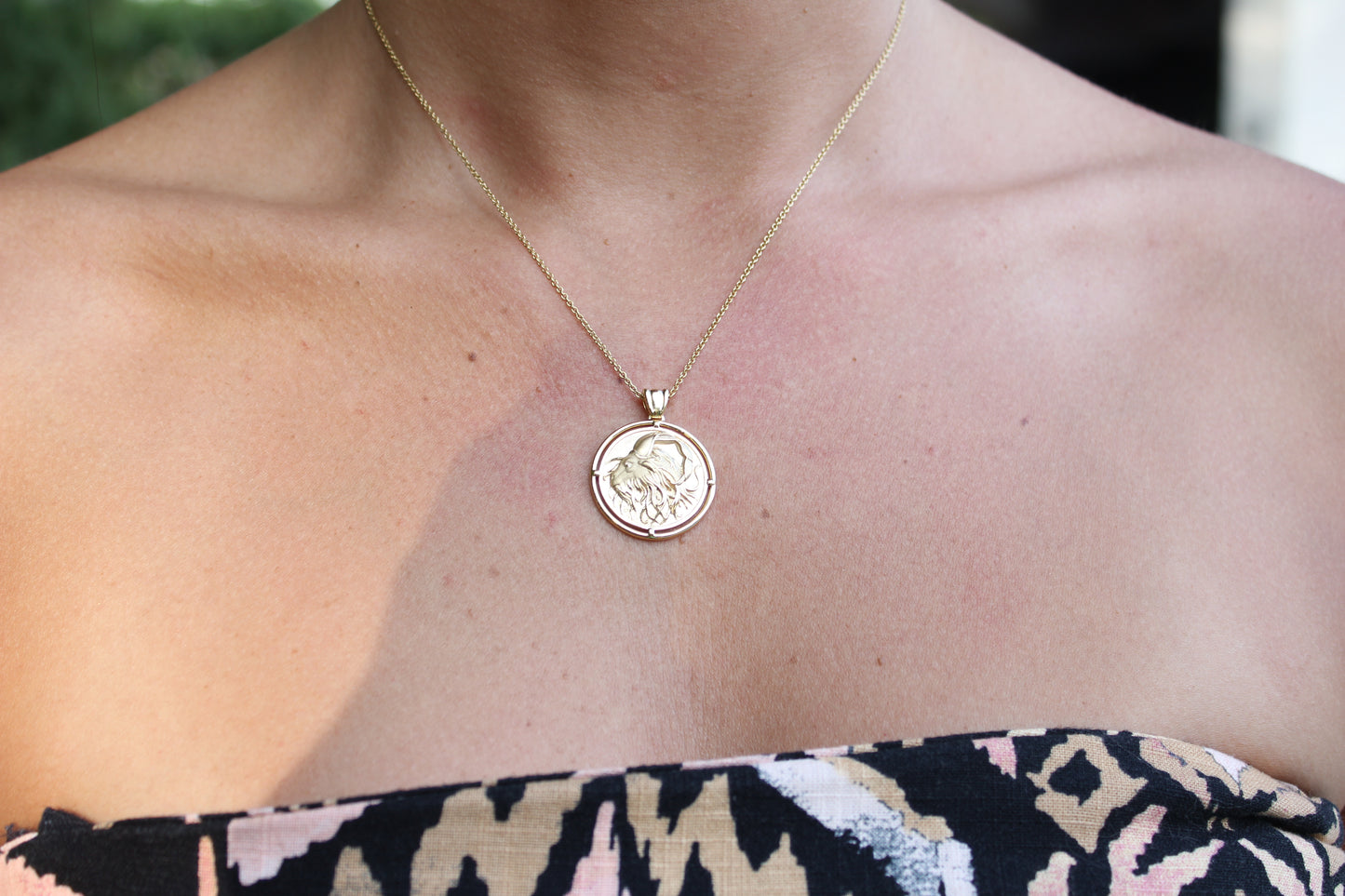 Gold Necklace "CAPRICORN"