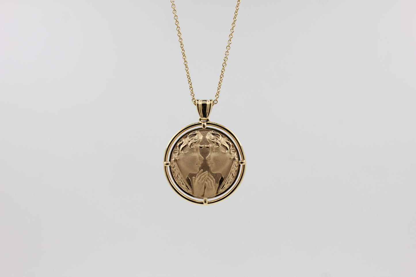 Gold Necklace "GEMINI"
