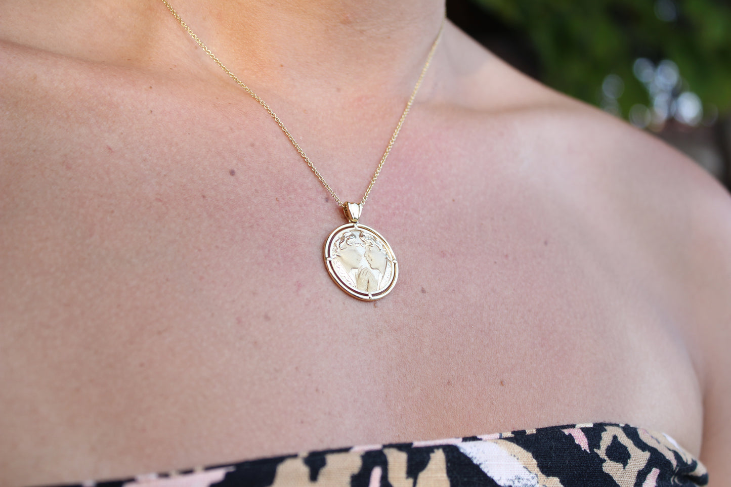 Gold Necklace "GEMINI"
