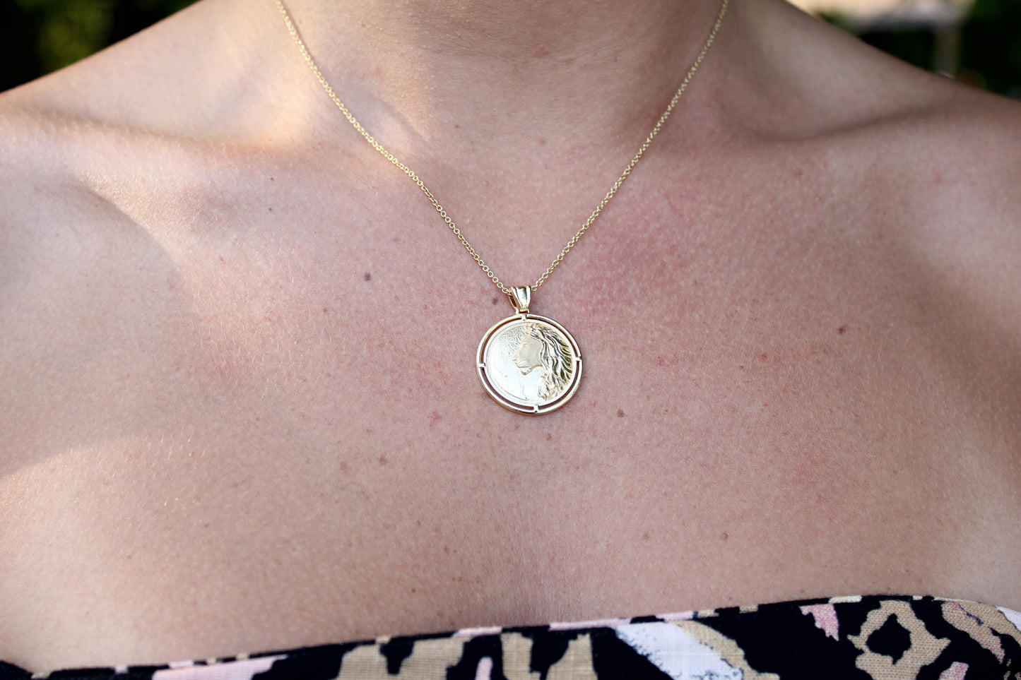 Gold Necklace "LEO"