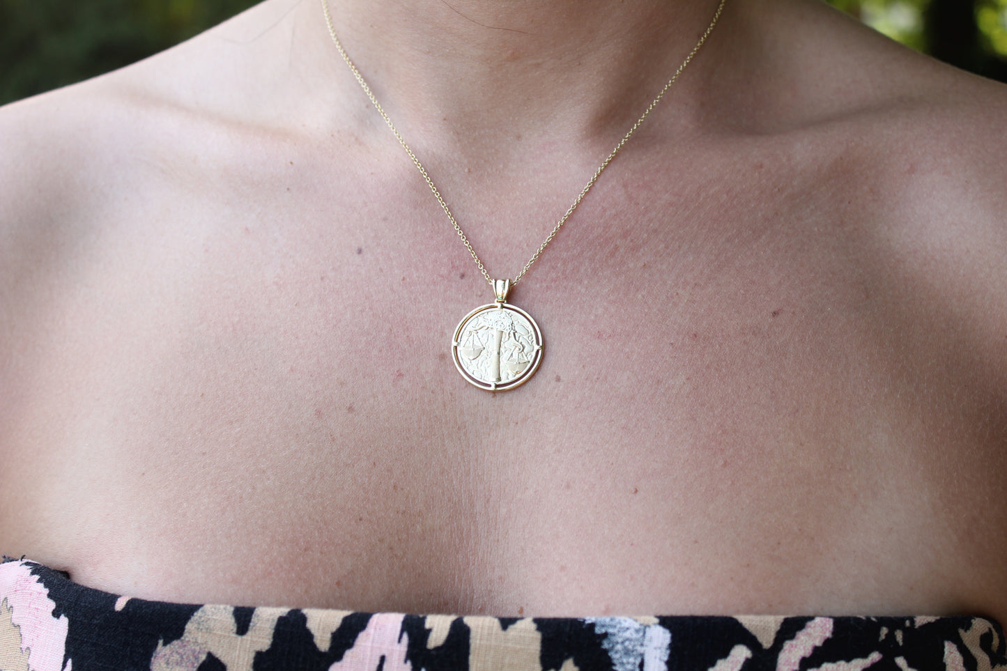 Gold Necklace "LIBRA"