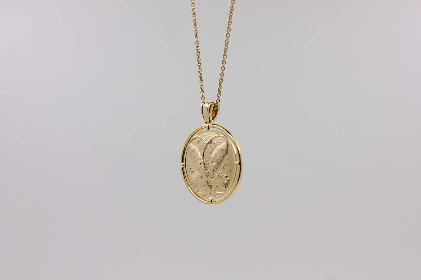 Gold Necklace "PISCES"