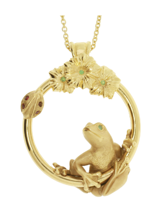 Gold Necklace “KAERU” - Manuel Carrera Cordon
