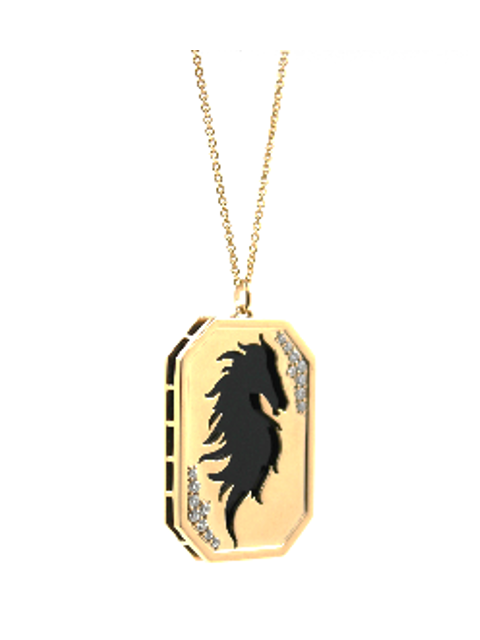 Gold Necklace “HORSE” - Manuel Carrera Cordon