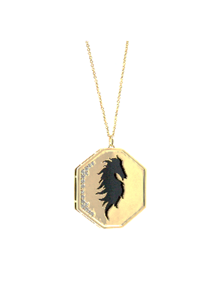 Gold Necklace “HORSE” - Manuel Carrera Cordon
