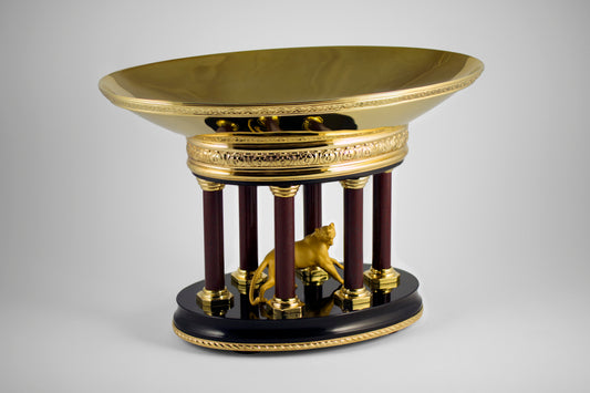 Panther Column Vase