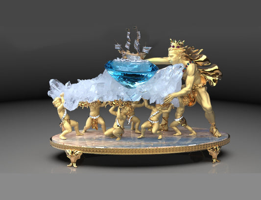 Aeolus with Boat Brooch