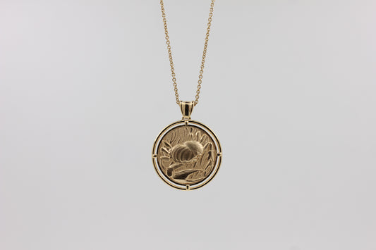 Gold Necklace "CANCER"