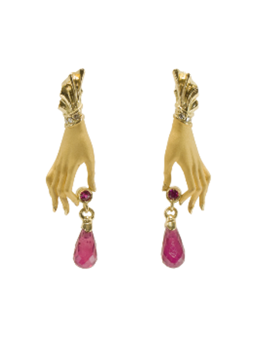 Gold Earrings “TSUNAGU” - Manuel Carrera Cordon