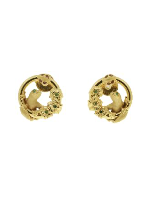 Gold Earrings “KAERU” - Manuel Carrera Cordon
