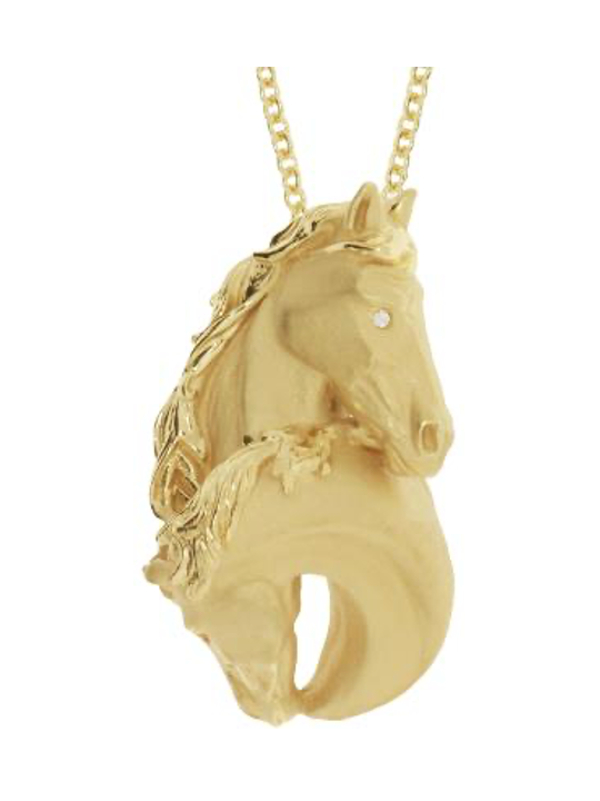 Gold Necklace “HORSE” - Manuel Carrera Cordon