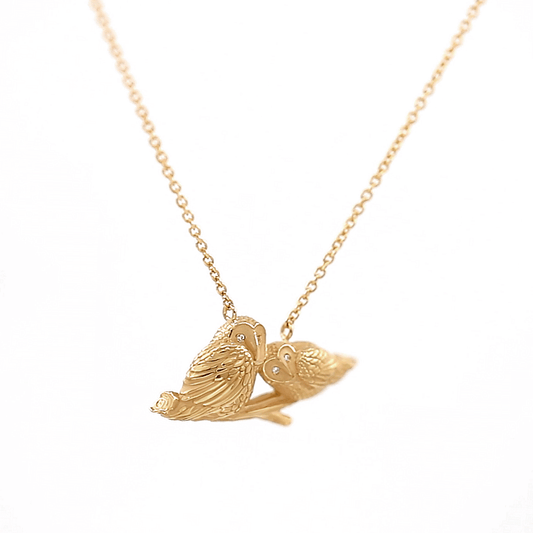 Gold Necklace “OWL” - Manuel Carrera Cordon